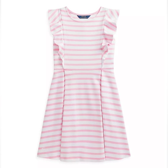 Ralph Lauren Other - Ralph Lauren Striped Ruffled Ponte Dress